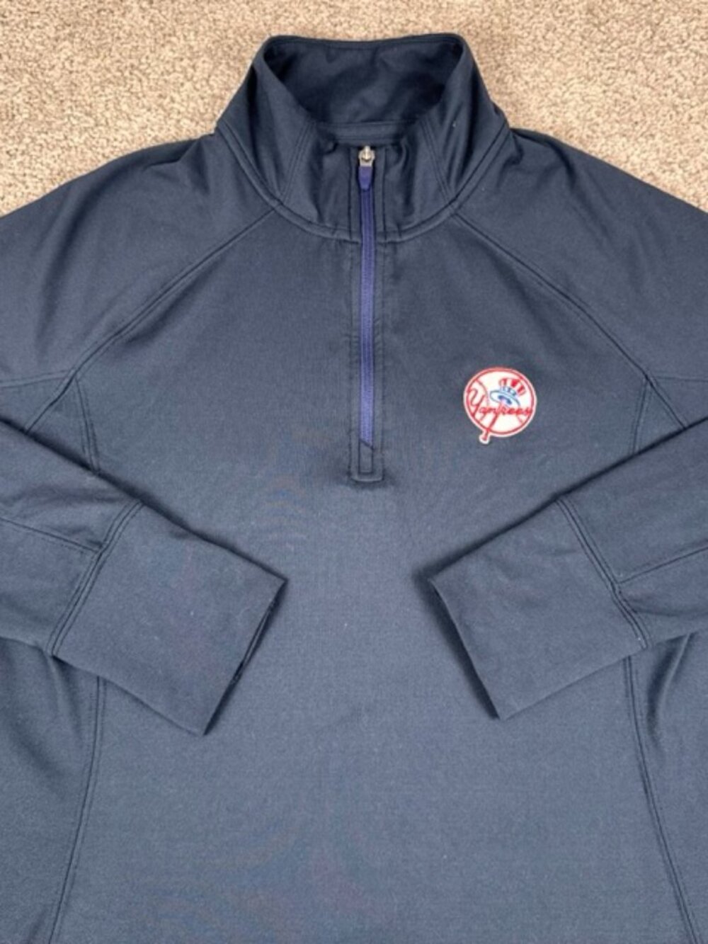 Vineyard Vines Performance Women's New York Yankees 1/4 Zip Pullover Golf Size M